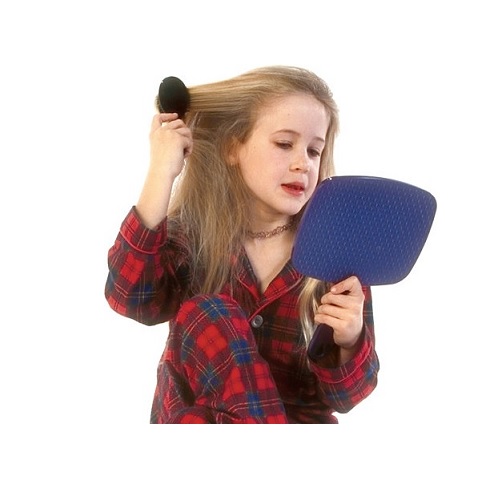brush hair in verbal behavior  category